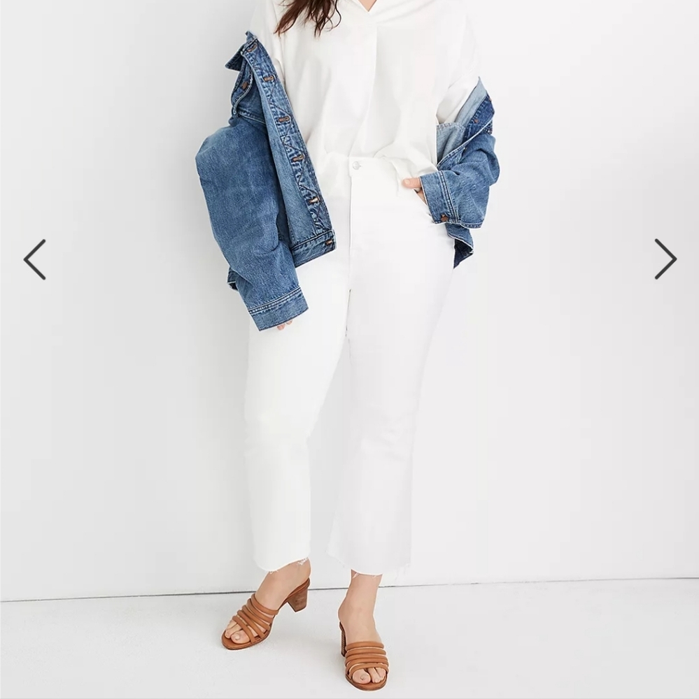 Madewell white jeans size 36